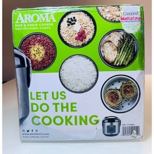 Aroma 8-Cup Digital Rice & Grain Cooker ARC-914SBD Stainless Steel New